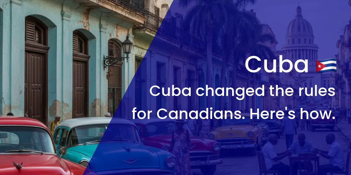 cuba visa for canadians